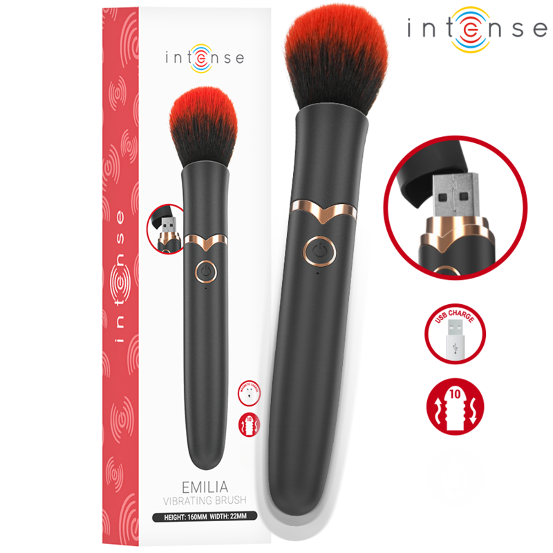 INTENSE - EMILIA HEATED VIBRATING BRUSH 16 CM