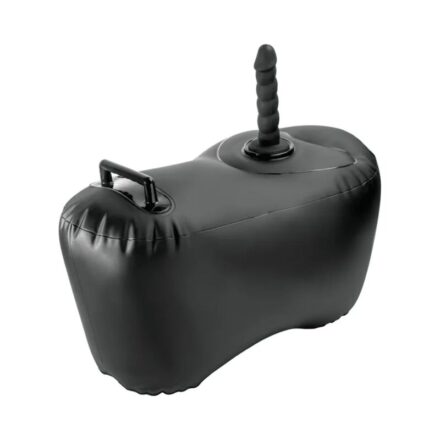 FETISH FANTASY SERIES - BODY DOCK INFLATABLE LOVE SEAT WITH DILDO 69.2 CM BLACK