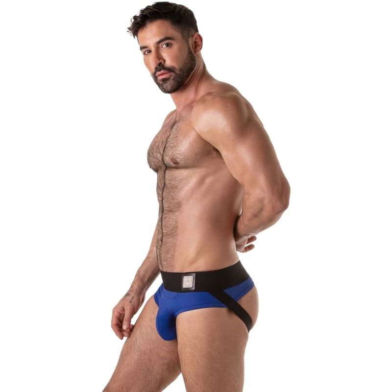 LOCKER GEAR - WIDE WAISTBAND JOCK BRIEF BLUE S