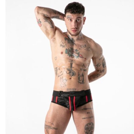 LOCKER GEAR - FULL MILITARY ACCESS JOCK BRIEF RED S