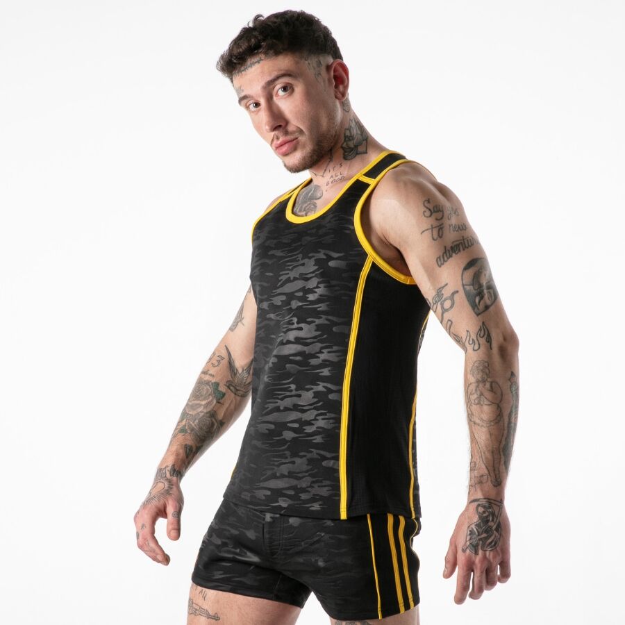 LOCKER GEAR - FULL MILITARY ACCESS TANKTOP YELLOW S