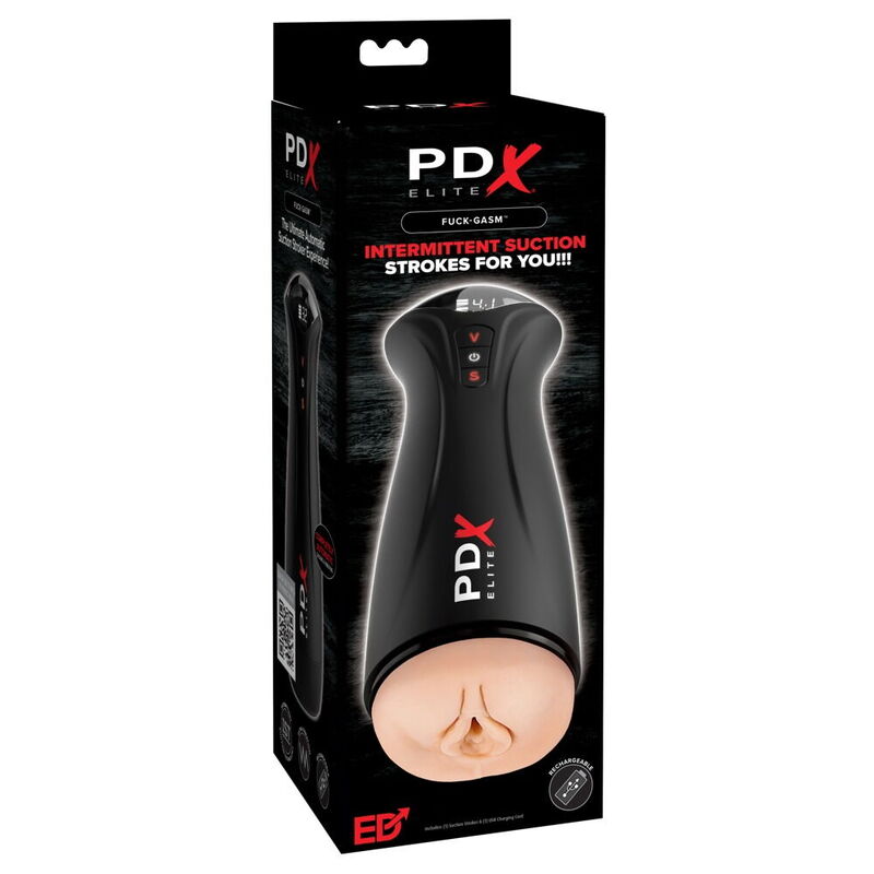PDX ELITE - FAP-GASM INTERMITTENT SUCTION  VIBRATION MASTURBATOR