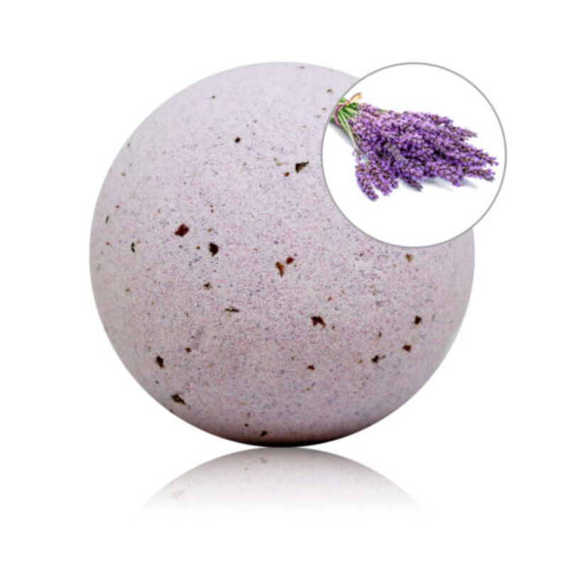 TALOKA - LAVENDER SCENTED BATH BOMB WITH ROSE PETALS 1 TALOKA - LAVENDER SCENTED BATH BOMB WITH ROSE PETALS