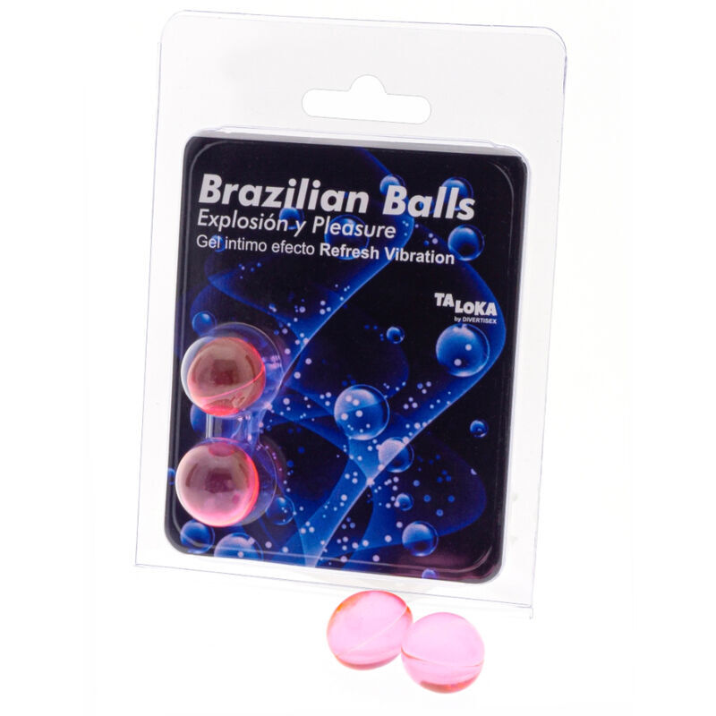 TALOKA - 2 BRAZILIAN BALLS REFRESH VIBRATING EFFECT EXCITING GEL 1 TALOKA - 2 BRAZILIAN BALLS REFRESH VIBRATING EFFECT EXCITING GEL