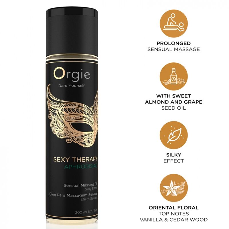 ORGIE - SEXY THERAPY APHRODISIAC SENSUAL MASSAGE OIL 200 ML 1 ORGIE - SEXY THERAPY APHRODISIAC SENSUAL MASSAGE OIL 200 ML