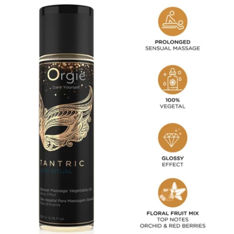ORGIE - TANTRIC LOVE RITUAL SENSUAL MASSAGE VEGETAL OIL 200 ML 1 ORGIE - TANTRIC LOVE RITUAL SENSUAL MASSAGE VEGETAL OIL 200 ML