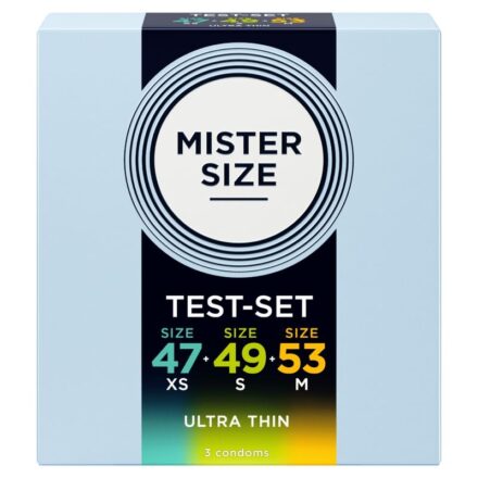 MISTER SIZE -kondomien kokeilupakkaus 47–53 mm, 3 kpl