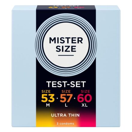 MISTER SIZE -kondomien kokeilupakkaus 53–60 mm, 3 kpl