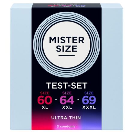 MISTER SIZE -kondomien kokeilupakkaus 60–69 mm, 3 kpl