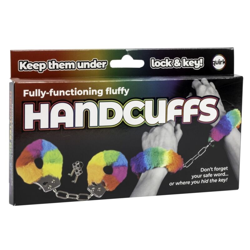 SPENCER FLEETWOOD - RAINBOW LINED METAL HANDCUFFS 3 SPENCER FLEETWOOD - RAINBOW LINED METAL HANDCUFFS - Image 3