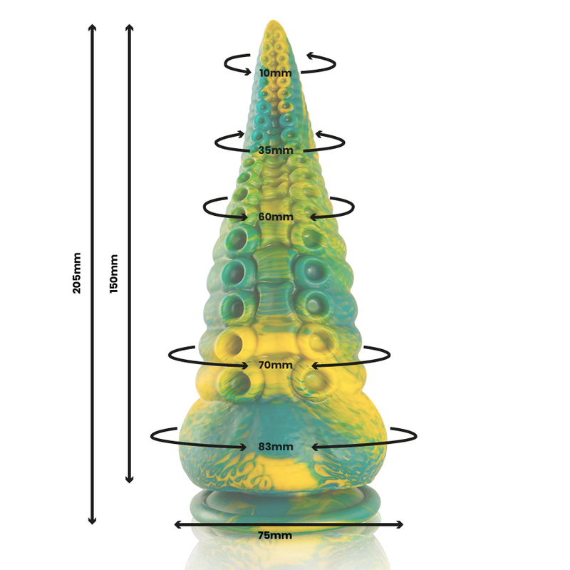 EPIC - CETUS GREEN TENTACLE DILDO LARGE SIZE 4 EPIC - CETUS GREEN TENTACLE DILDO LARGE SIZE - Image 4