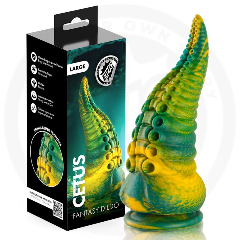 EPIC - CETUS GREEN TENTACLE DILDO LARGE SIZE 1 EPIC - CETUS GREEN TENTACLE DILDO LARGE SIZE