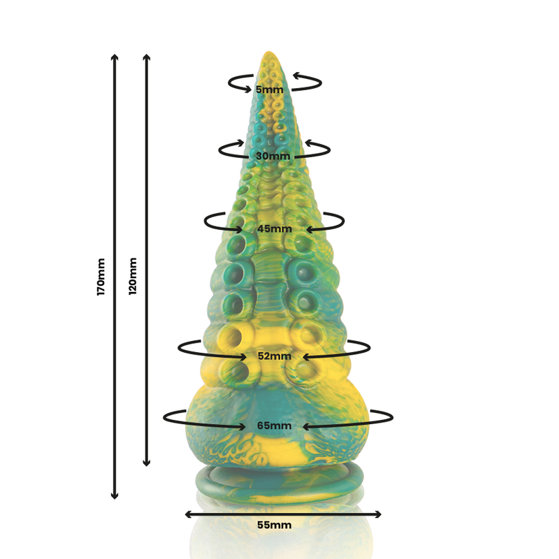 EPIC - CETUS DILDO GREEN TENTACLE SMALL SIZE 4 EPIC - CETUS DILDO GREEN TENTACLE SMALL SIZE - Image 4