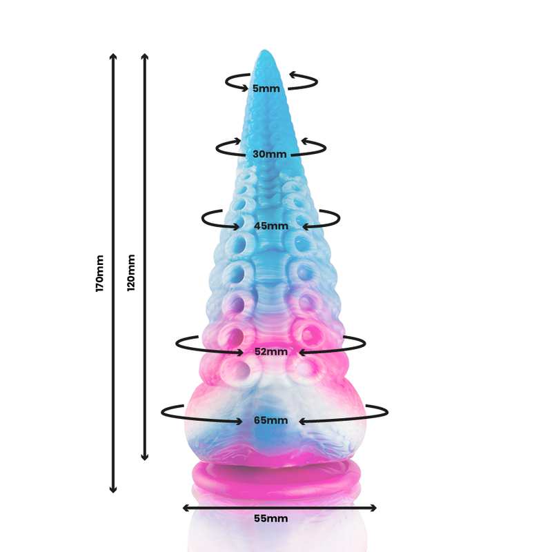 EPIC - PHORCYS BLUE TENTACLE DILDO SMALL SIZE 4 EPIC - PHORCYS BLUE TENTACLE DILDO SMALL SIZE - Image 4