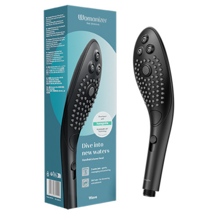 WOMANIZER - WAVE CLITORAL STIMULATING SHOWER HEAD BLACK