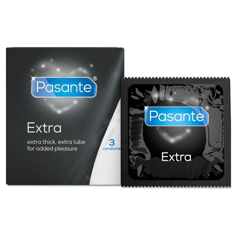 Pasante Extra -erittäin paksut kondomit, 3 kpl 3 Pasante Extra -erittäin paksut kondomit, 3 kpl - Image 3
