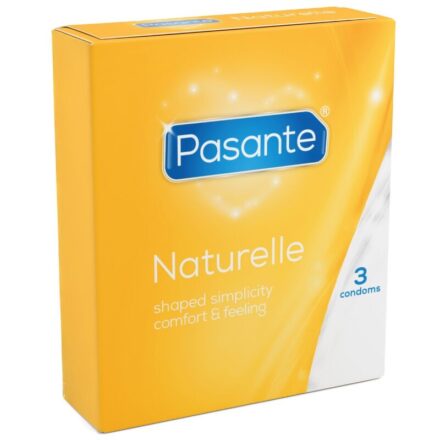 Pasante Naturelle -kondomit, 3 kpl