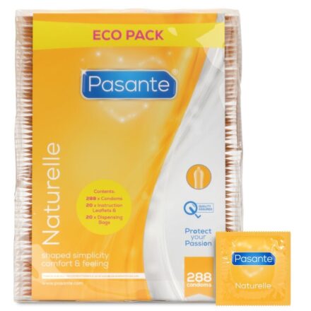 Pasante Naturelle -kondomit, 288 kpl