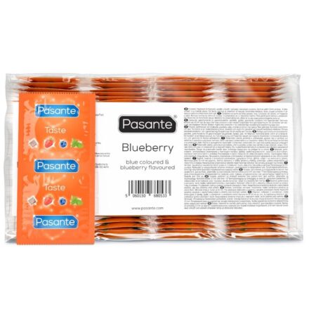 Pasante Blueberry -kondomit, 53 mm, 144 kpl