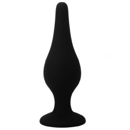 Pretty Love -silikoninen anaalitappi, musta, 14 cm