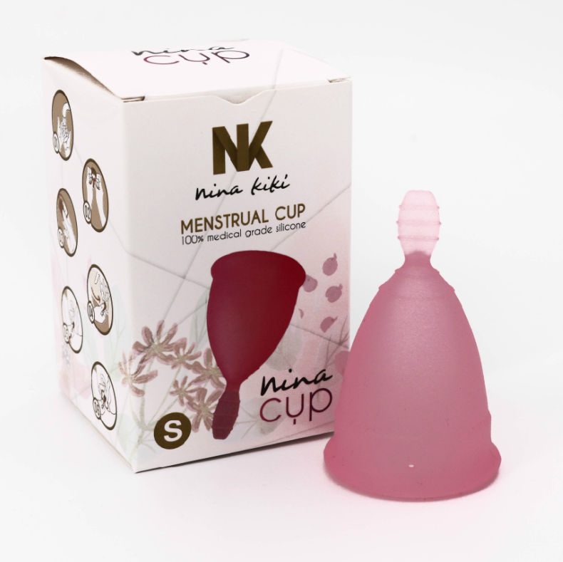 NINA KIKÍ - MENSTRUAL CUP PINK SIZE S 6 + 1 FREE