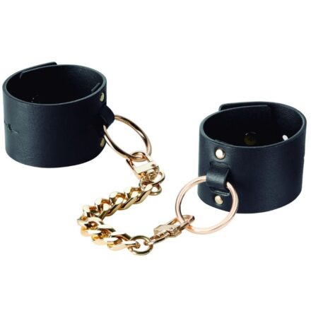 Bijoux Indiscrets Maze Wide Cuffs -rannekkeet, musta