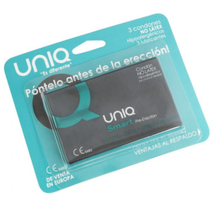 UNIQ Smart -lateksittomat kondomit, 3 kpl