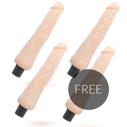 LOVECLONE - RAGNAR SELF LUBRICATION VIBRATOR 24.5 CM -O- 3.5 CM 3 +1 FREE