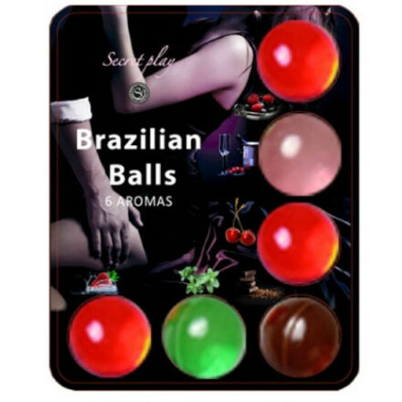 Secretplay Brazilian Balls Hot Balls -hierontaöljypallot, 6 kpl