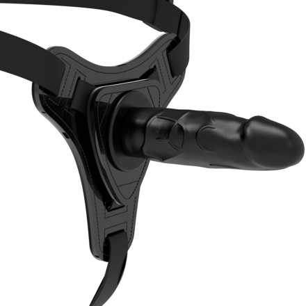 Fetish Submissive -valjasdildo, musta, 15 cm