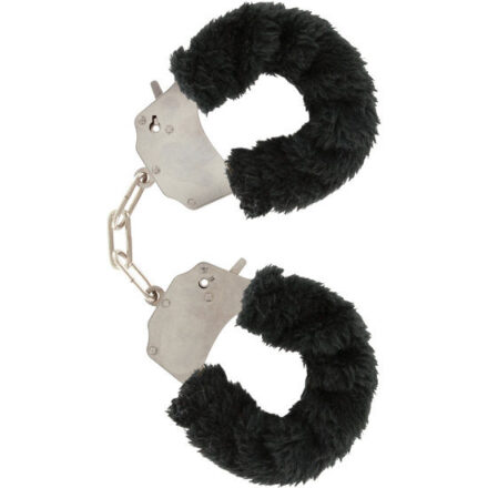 ToyJoy Furry Fun Cuffs -käsiraudat, musta