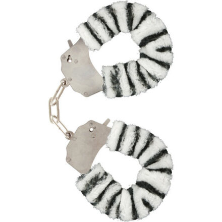 ToyJoy Furry Fun -käsiraudat, seepra