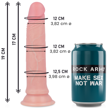 Rockarmy Premium Avenger -silikonidildo, 19 cm