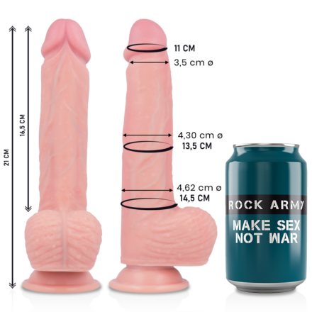Rockarmy Premium Spitfire -silikonidildo, 21 cm