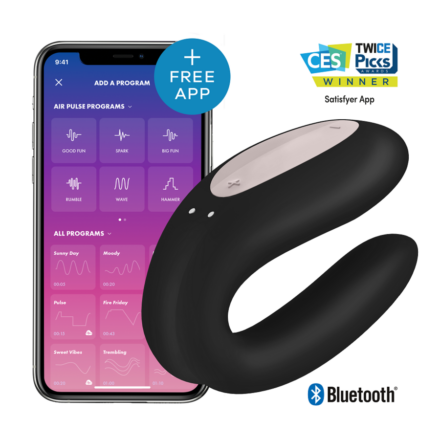 SATISFYER - TUPLA JOY SOVELLUKSELLA VIOLETTI