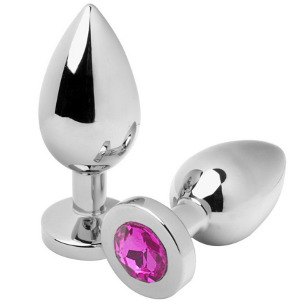 Metal Hard Diamond Pink Medium -anaalitappi, 7,62 cm
