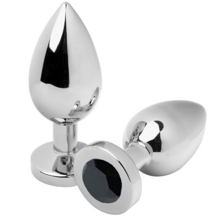 Metal Hard Diamond Black Small -anaalitappi, 5,71 cm