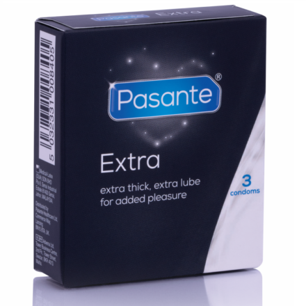 Pasante Extra -erittäin paksut kondomit, 3 kpl