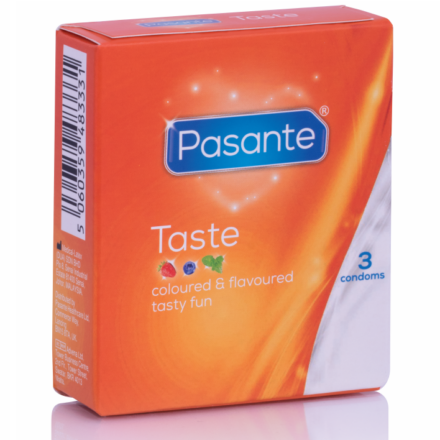 Pasante Taste -makukondomit, 3 kpl