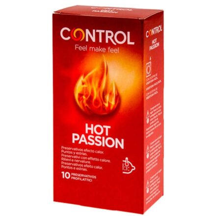 Control Hot Passion -kondomit, 10 kpl